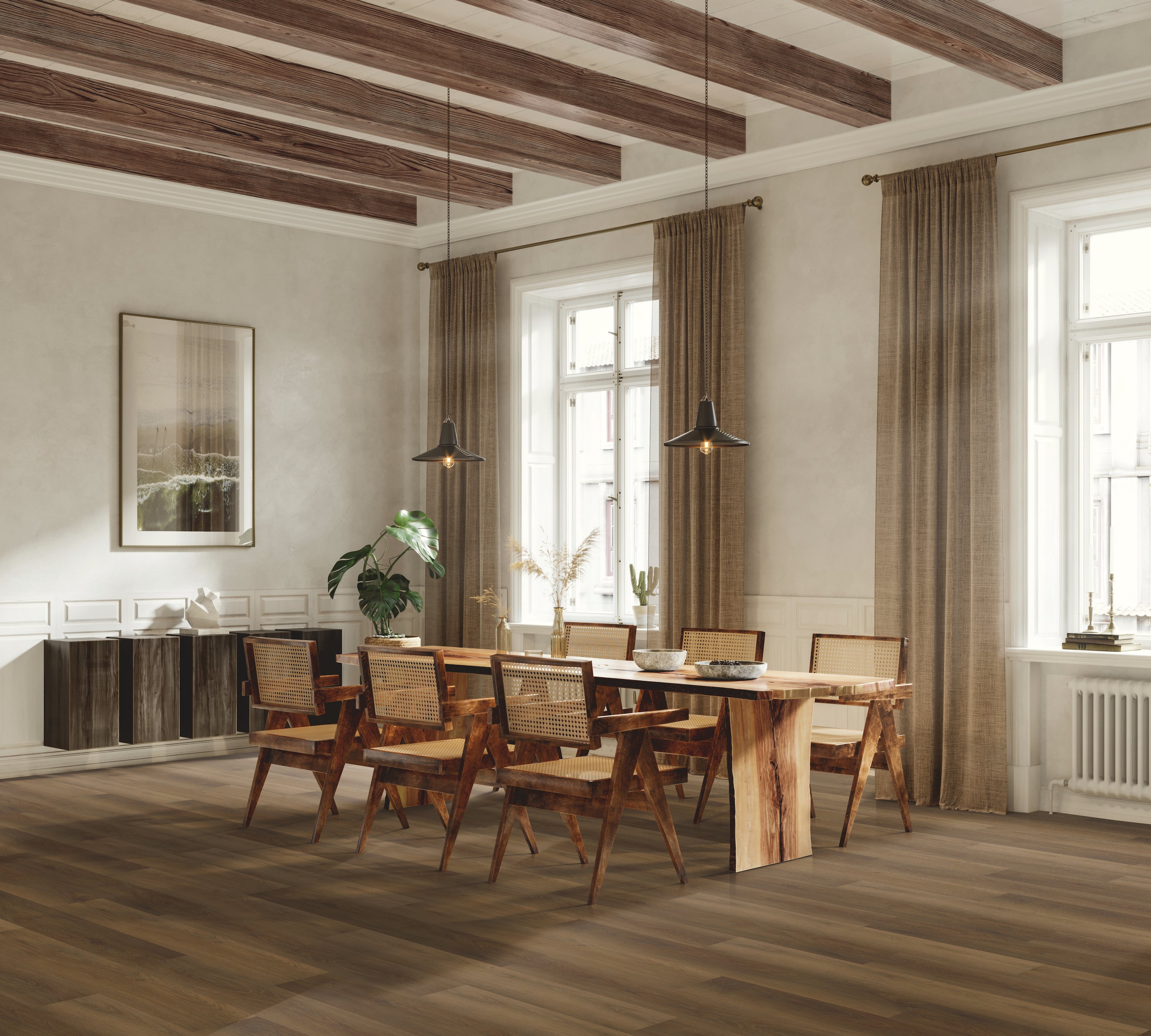 Chassis® Advantage SPC Plus in Spitfire Luxury Vinyl flooring by Earthwerks